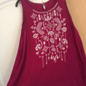 Xhilaration - Hot Pink color women top Plus 1X